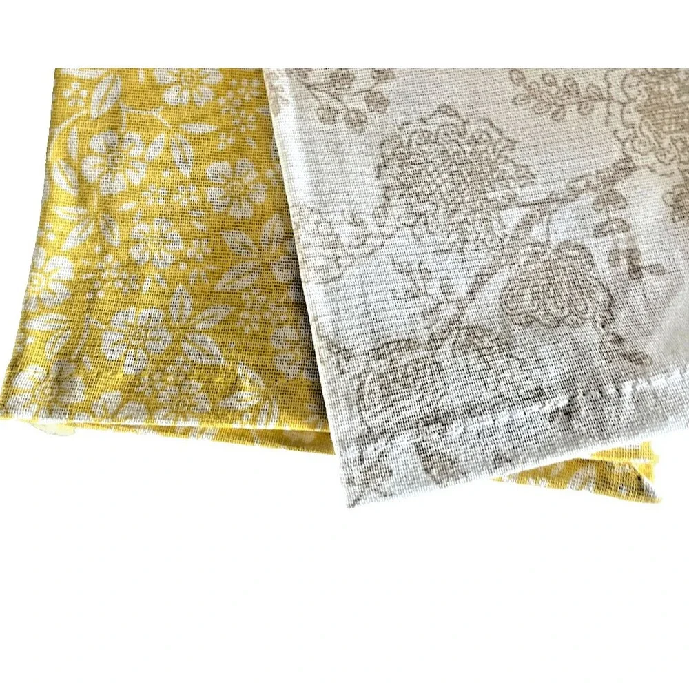 House & Garden Easter Bunny Kitchen Towels Set of 2 Embroidered Cotton Spring